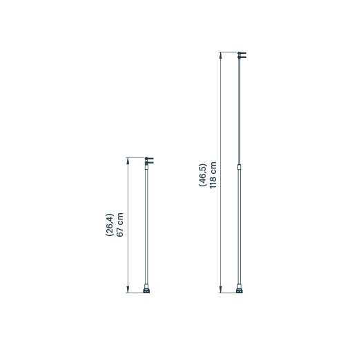 Kajaksport Huomiolippu, teleskooppinen