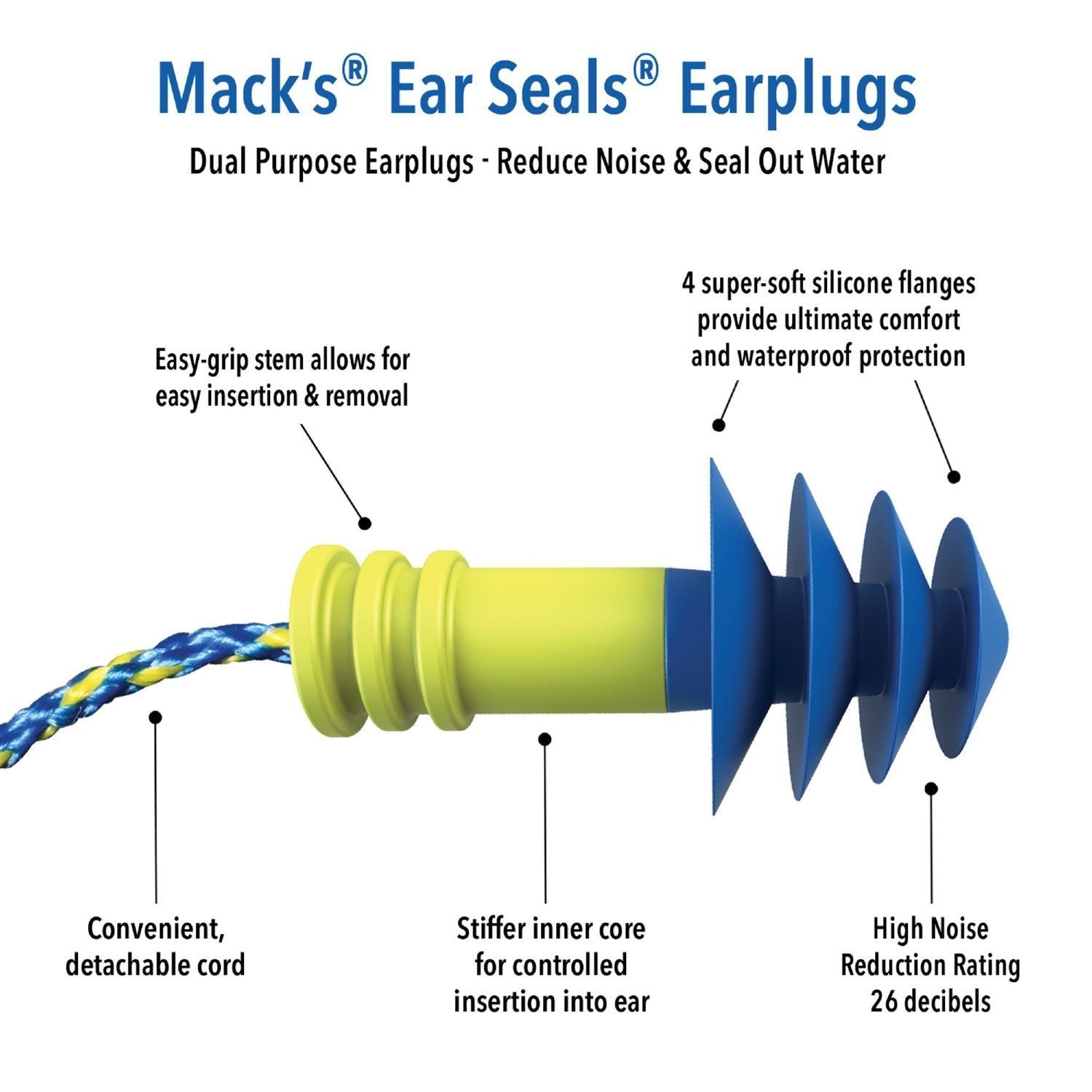 NRS Mack's Ear Seals Korvatulpat