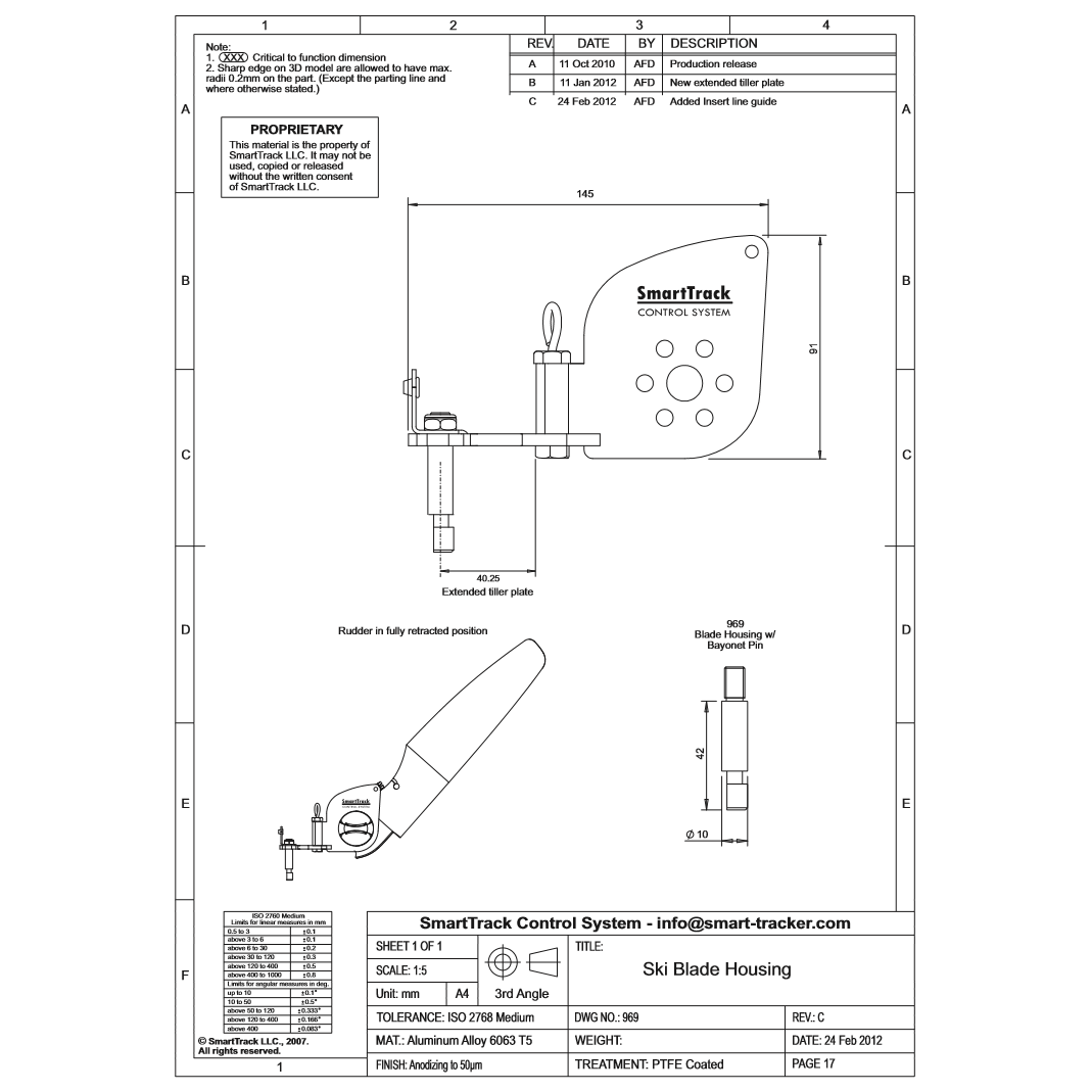 SmartTrack Peräsimen pää Ski